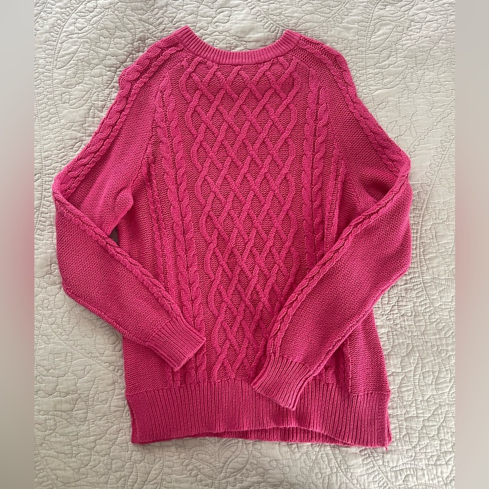 Old Navy Pink Cable knit sweater | Size Medium